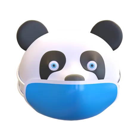 Panda con máscara  3D Emoji