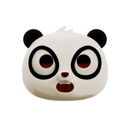 Emoji panda en colère  3D Icon