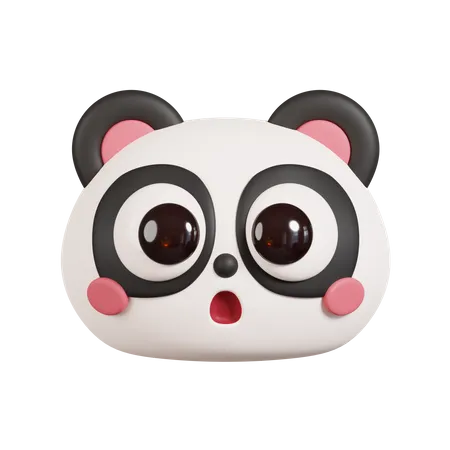 Panda Face  3D Emoji