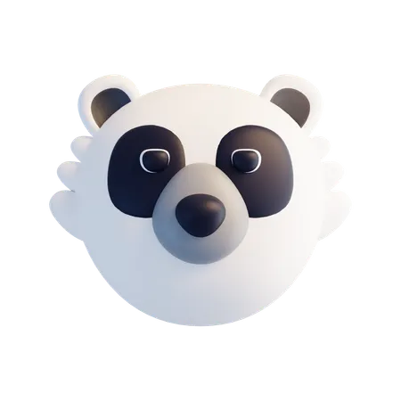 Panda Face  3D Icon