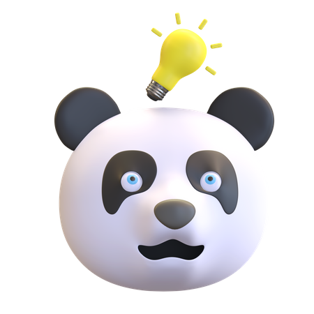 Panda get an idea  3D Emoji