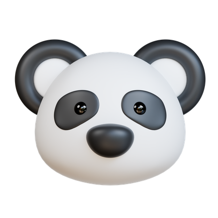 Panda Head  3D Icon