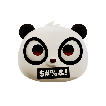 Emoji malédiction du panda  3D Icon