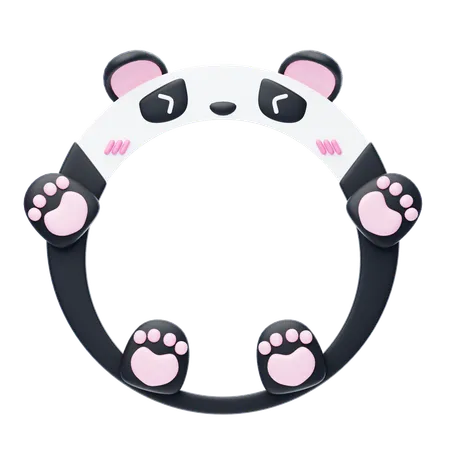 Panda Shape Animal Frame  3D Icon