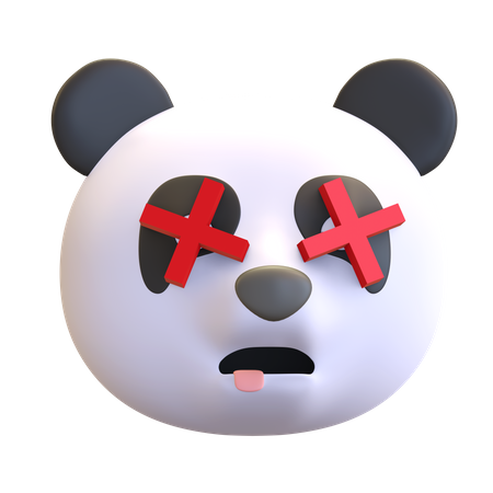 Panda sorprendido  3D Emoji