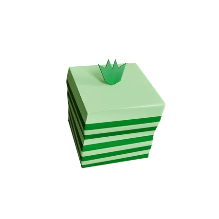 Pandan-Schichtkuchen  3D Icon