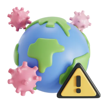Pandemia global  3D Icon