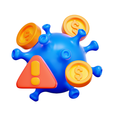 Pandemic Economic Impact  3D Icon