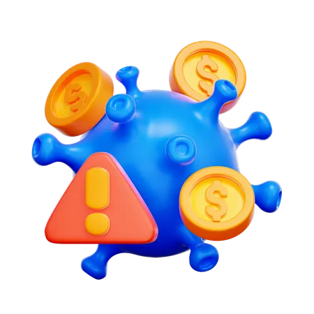 Pandemic Economic Impact  3D Icon