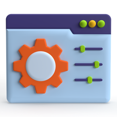 Panel de control  3D Icon