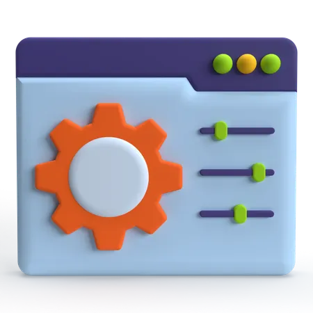 Panel de control  3D Icon