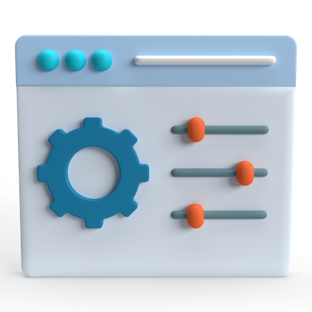 Panel de control  3D Icon