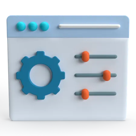 Panel de control  3D Icon