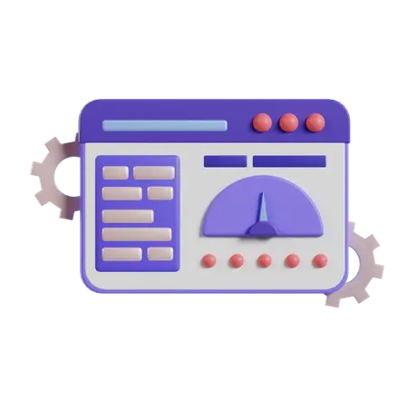 Panel de control de administración  3D Icon