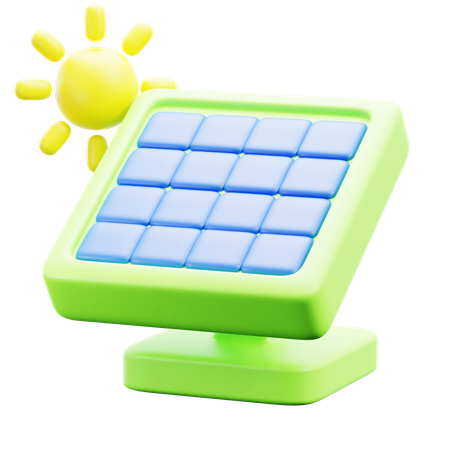 Panel solar  3D Icon