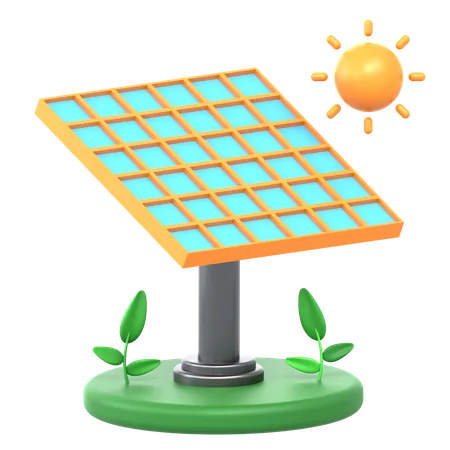 Panel solar  3D Icon