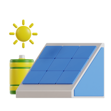 Panel solar  3D Icon