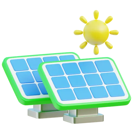 Panel solar  3D Icon