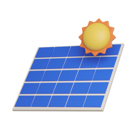 Panel solar  3D Icon