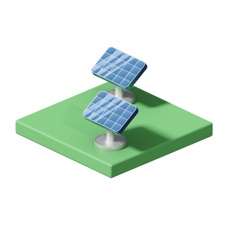 Panel solar  3D Icon