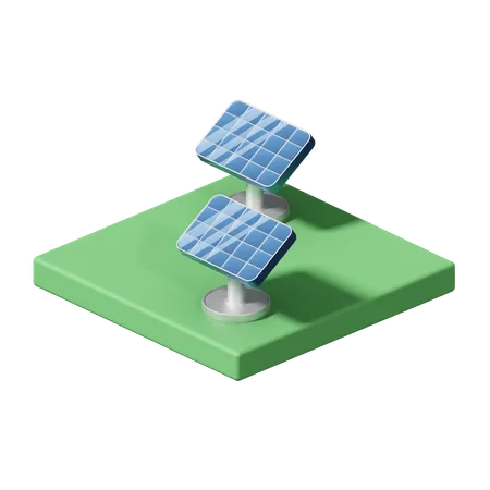 Panel solar  3D Icon