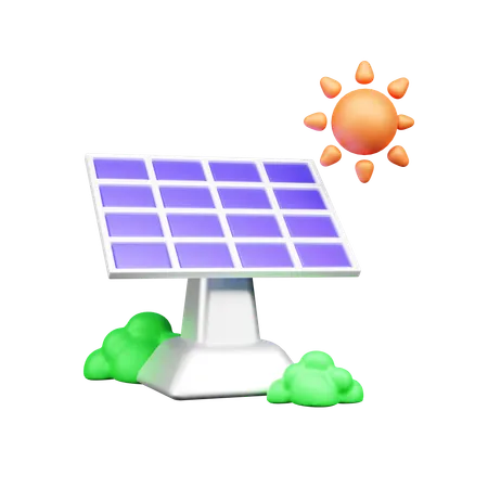 Panel solar  3D Icon