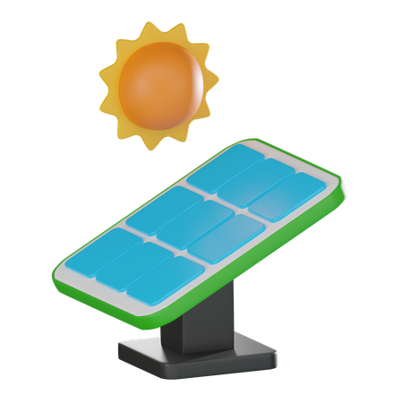 Panel solar  3D Icon