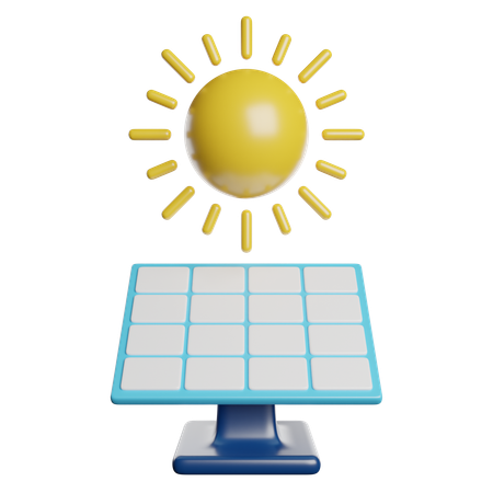 Panel solar  3D Icon