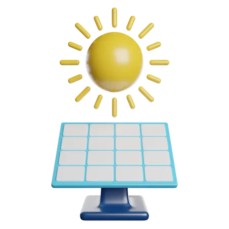 Panel solar  3D Icon