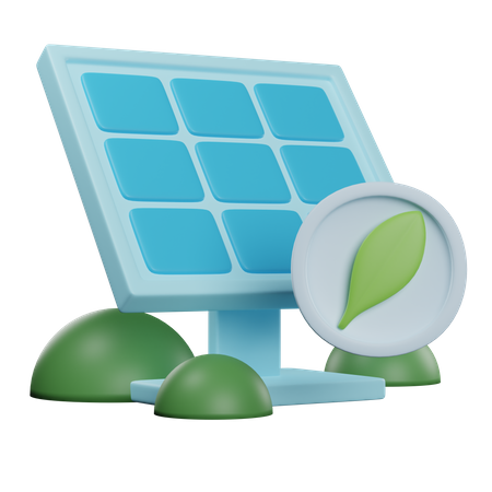 Panel solar  3D Icon
