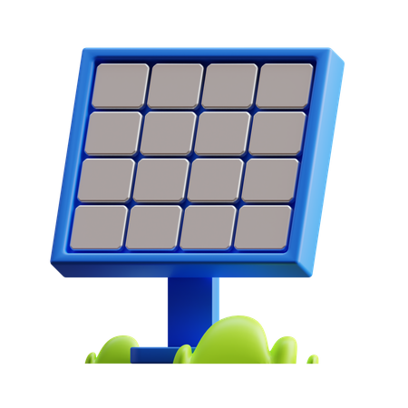 Panel solar  3D Icon