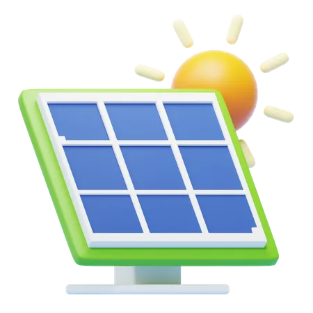 Panel solar  3D Icon