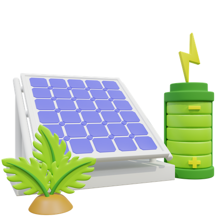 Panel solar  3D Icon