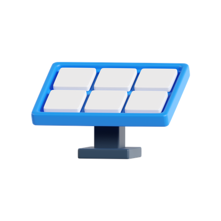 Panel solar  3D Icon