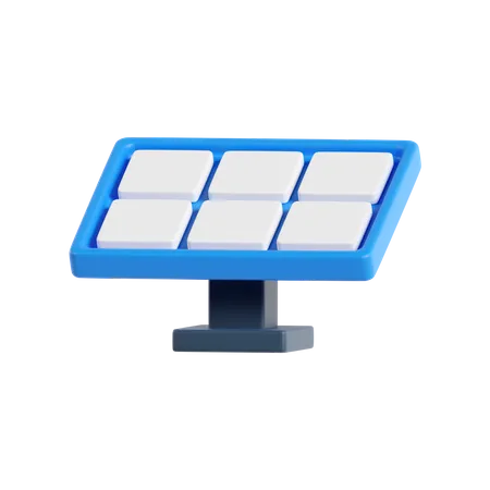 Panel solar  3D Icon