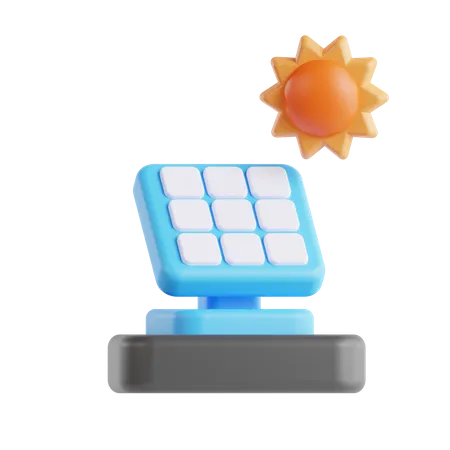 Panel solar  3D Icon