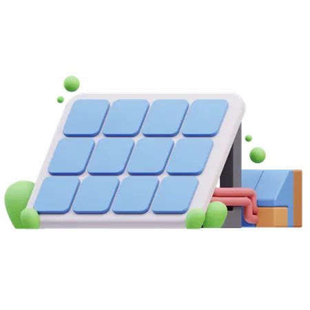 Panel solar  3D Icon