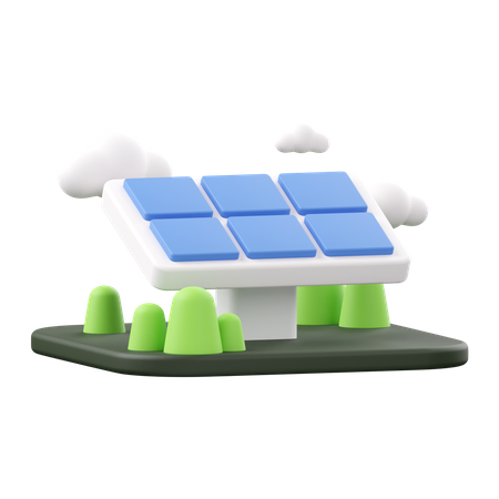 Panel solar  3D Icon