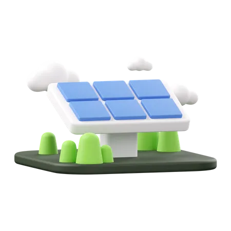 Panel solar  3D Icon