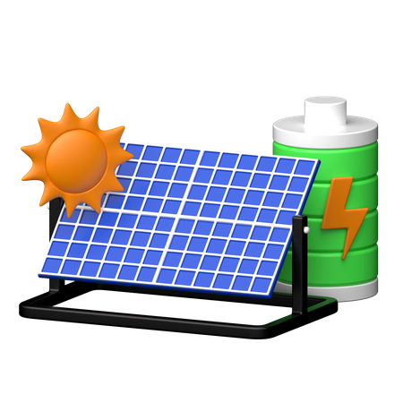 Panel solar  3D Icon