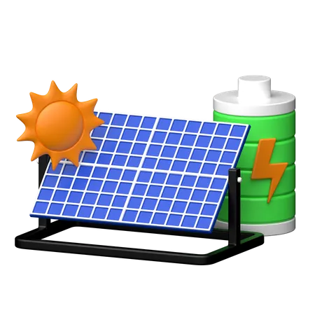 Panel solar  3D Icon