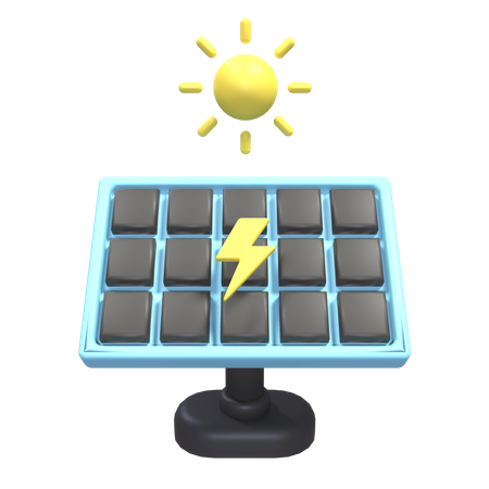 Panel solar  3D Icon