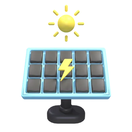 Panel solar  3D Icon