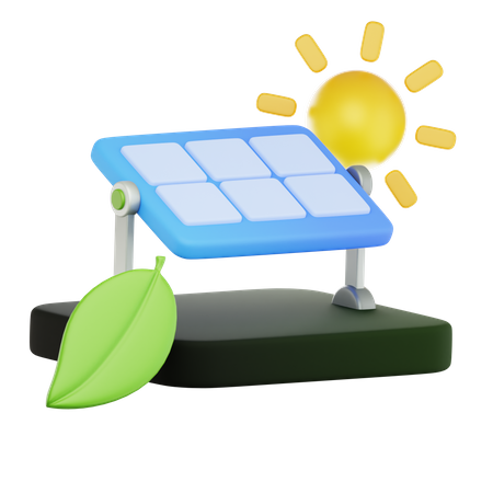 Panel solar  3D Icon