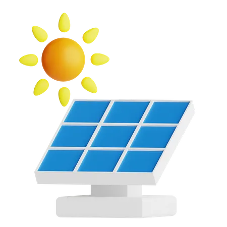 Panel solar  3D Icon