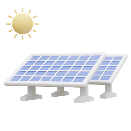 Panel solar  3D Icon