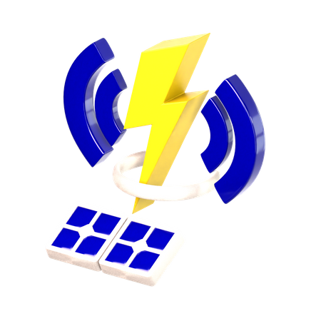 Panel solar  3D Icon