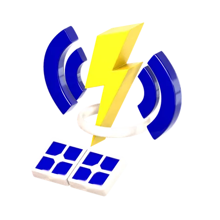 Panel solar  3D Icon