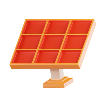 Panel solar  3D Icon