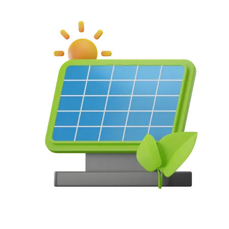 Panel solar  3D Icon